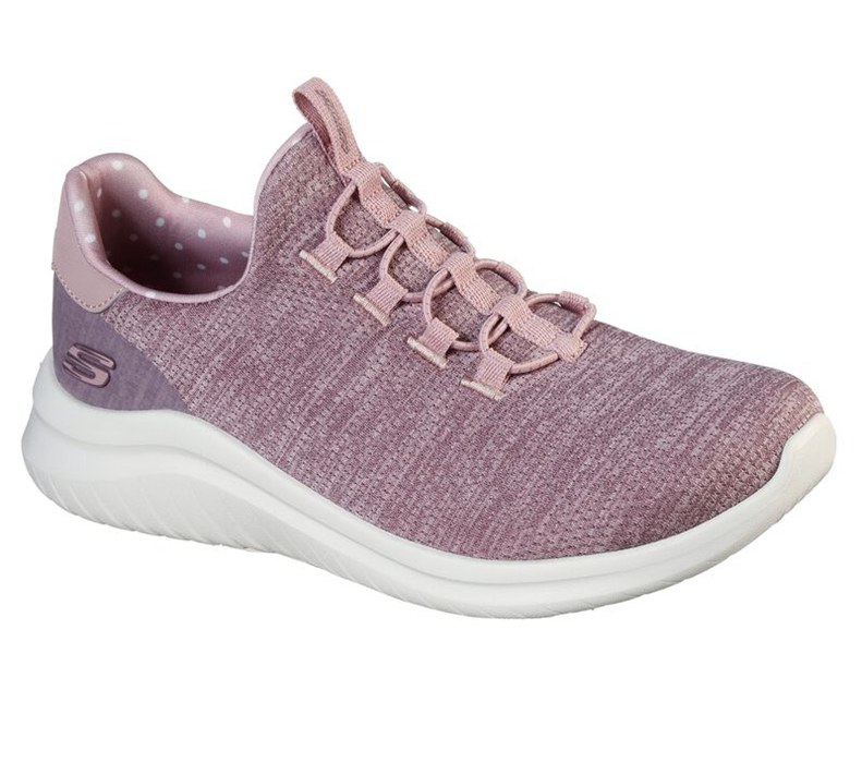 Skechers Dam Lila Slip On - Ultra Flex 2.0 - Delightful Spot - Sverige (DXZFC-3617)